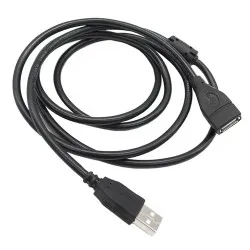 کابل افزایش طول USB 2.0 مشکی 1.5 متری
