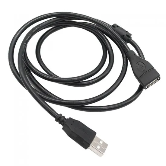 کابل افزایش USB 1.5m نری به مادگی فریت دار سیم، کابل و مجموعه سیم