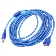 کابل افزایش طول USB 2.0 آبی 10 متری