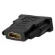 تبدیل DVI نری به HDMI مادگی - مشکی سیم، کابل و مجموعه سیم