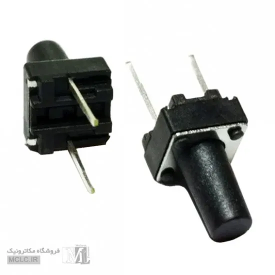 تک سوییچ 2 پین 6*6 سایز 10 میلیمتر کلید سوئیچ باتوم