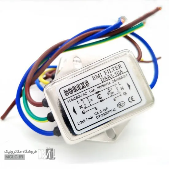 ماژول نویز فیلتر EMI FILTER JSYUAN CW1B-10A-L(040) مقاومت خازن سلف