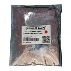 ال ای دی اوال قرمز پر نور مارک MCLC LED LAMPS بسته 1000 عددی