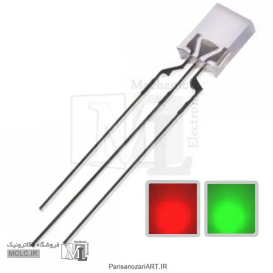 ال ای دی مات دو رنگ سبز قرمز مستطیلی کاتد مشترک LED