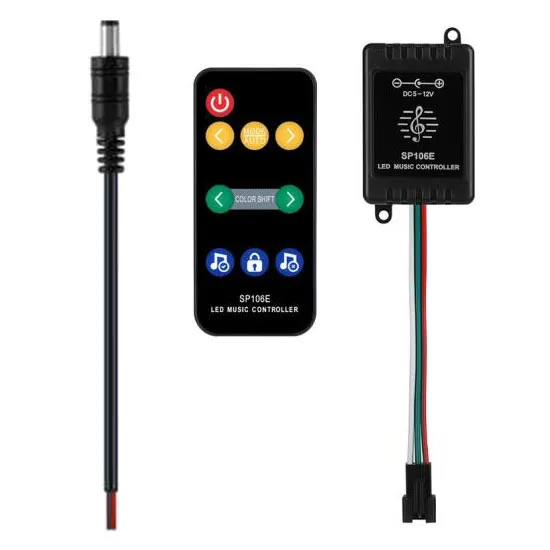 ریموت کنترل موزیکال SP106E درایور ال ای دی پیکسلی آدرس پذیر محصولات روشنایی و متعلقات