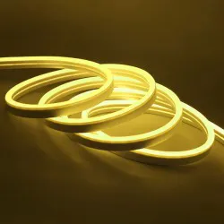 ریسه نئون فلکسی زرد - 100 سانتی متری