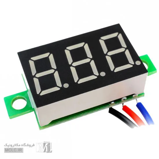 ماژول ولت متر دیجیتال 3 رقمی قرمز 0.36 اینچ ماژول الکترونیکی