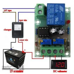 ماژول کنترل شارژ باتری 12 ولت XH-M601