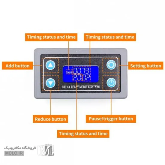 تایمر برنامه پذیر XY-WJ01 ماژول الکترونیکی