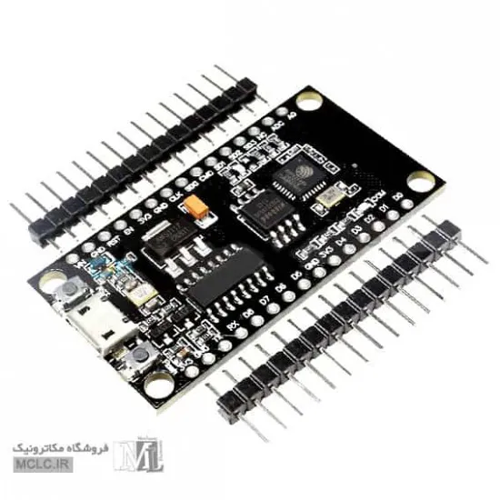 برد توسعه NODEMCU با ماژول وای فای ESP8266 و مبدل CH340 ماژول الکترونیکی