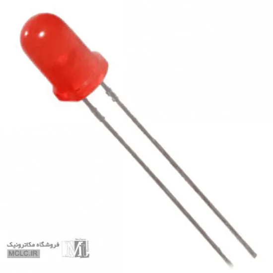 LED مات قرمز 5 میلیمتر LED