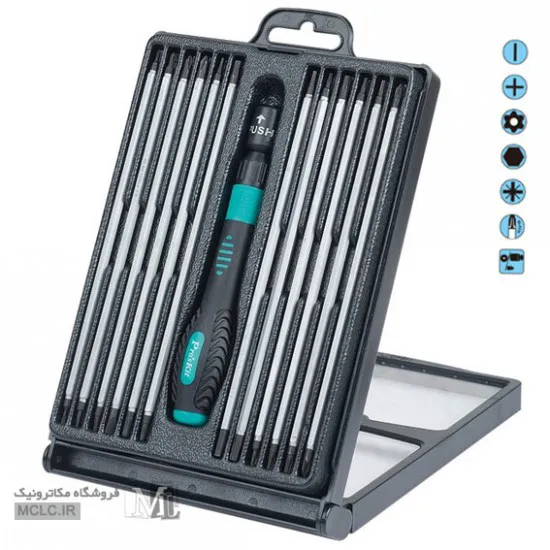 ست پیچ گوشتی جغجغه ایی 24 تایی پروسکیت  SD-9824 