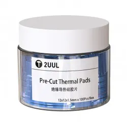 پد سیلیکون حرارتی 12x12x1.5 میلی متر 2UUL-WN صد عددی
