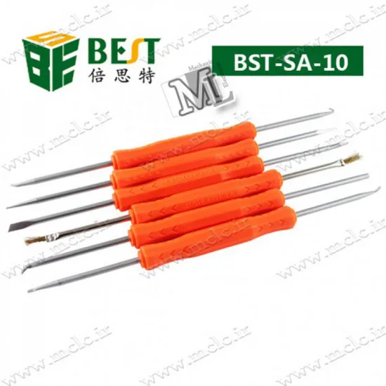 ابزار لحیمکاری ست 6 عددی BEST BST-10 ابزار و تجهیزات الکترونیک