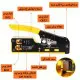 آچار پرس سوکت شبکه میان گذر CAT5 CAT7 مدل HT-718 ابزار و تجهیزات الکترونیک