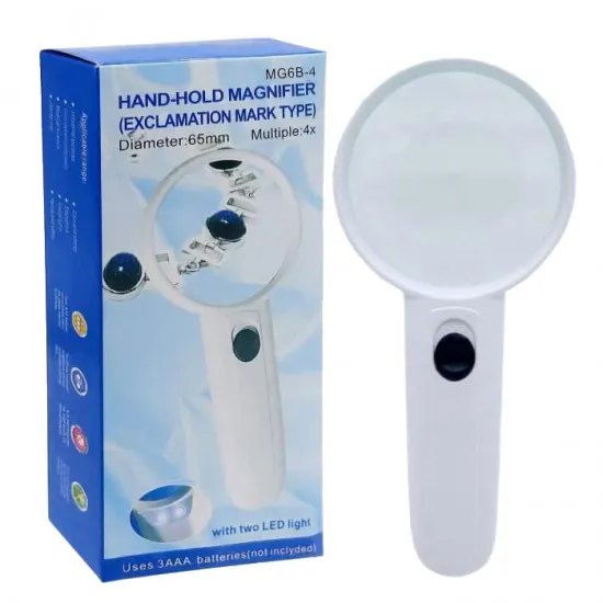 ذره بین دستی سفید MG6B-4 ابزار و تجهیزات الکترونیک
