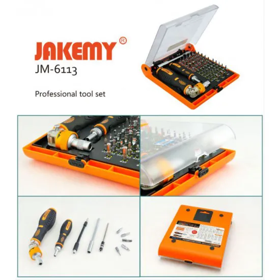 ست پیچ گوشتی حرفه ای JM-6113 ابزار و تجهیزات الکترونیک