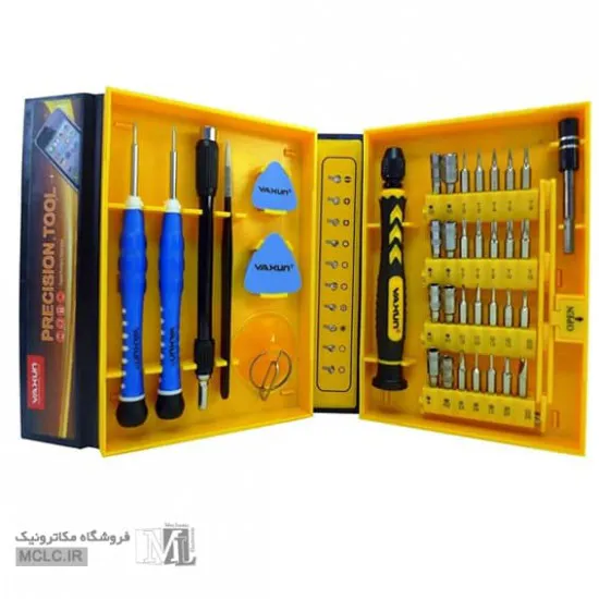 ست پیچ گوشتی و قاب بازکن موبایلی یاکسون YX6028B ابزار و تجهیزات الکترونیک