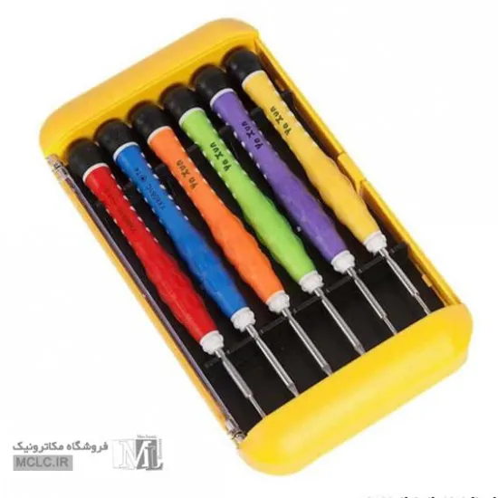 ست 6 عددی پیچ گوشتی موبایلی یاکسون YX-6081 ابزار و تجهیزات الکترونیک
