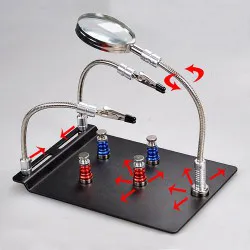 گیره صفحه ای آهنربایی TE-804 با ذره بین