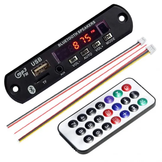 MP3 PLAYER بلوتوثی با کنترل از راه دور و رادیو ماژول الکترونیکی