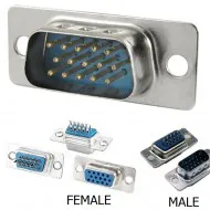 کانکتور مادگی DB15 سه ردیف - VGA