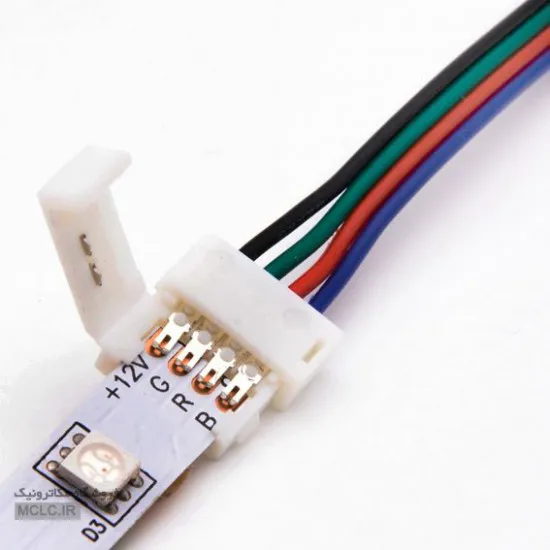 کانکتور RGB | سوکت قفل شو با سیم LED
