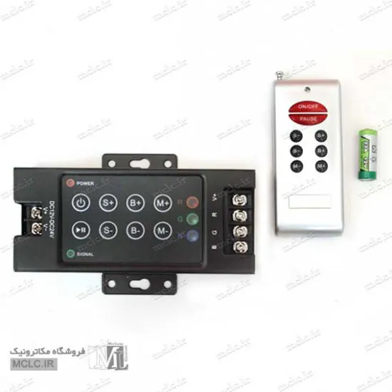 ریموت کنترل و درایور LED RGB - رادیویی - 8 کلید - 30A محصولات روشنایی و متعلقات