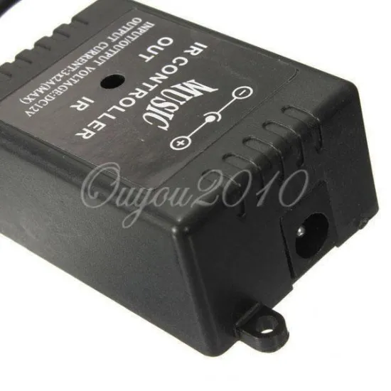 ریموت کنترل موزیکال  LED RGB - مادون قرمز - 20 کلید - درایور 6A LED SMD نواری