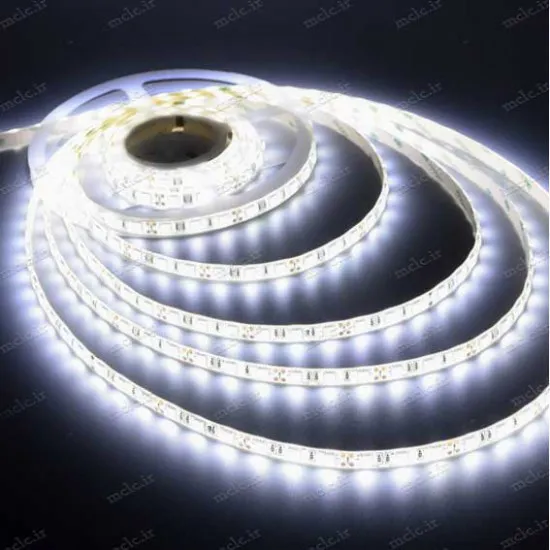LED SMD 5050 60PCS نواری سفید مهتابی رول 5 متری LED