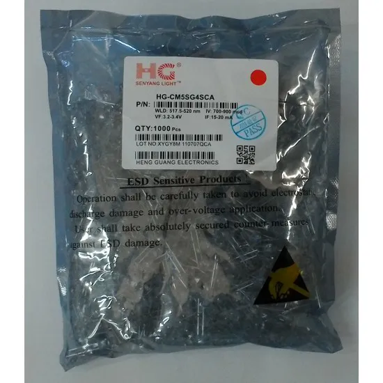 LED کلاهی قرمز - HG-CM5SG4SCA - بسته 1000عددی -درجه دو LED