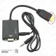 کابل تبدیل HDMI TO VGA به همراه کابل صدا سیم، کابل و مجموعه سیم الکترونیکی