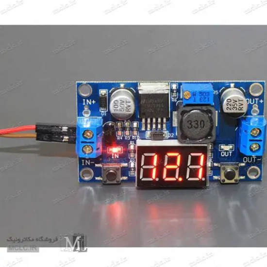 ماژول افزاینده ولتاژ  LM2577 | XL6009 همراه ولت متر منابع تغذیه آداپتور ترانس