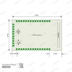 ماژول بلوتوث NRF51822 با آنتن PCB