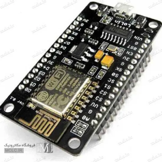 برد راه انداز ماژول وای فای خروجی سریال ESP8266-12E با چیپ CH340 ماژول الکترونیکی