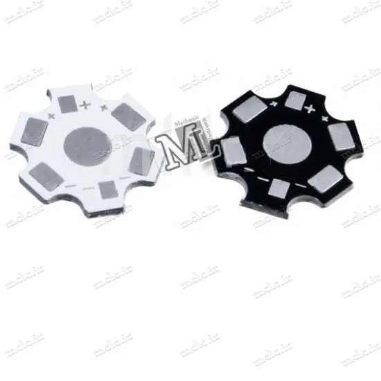 PCB و هیت سینک آلومینیومی پاور LED یک وات LED
