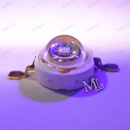 پاور LED ماورا بنفش UV طول موج 400 نانومتر LED