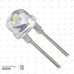 LED کلاهی سفید مهتابی 8 میلیمتر