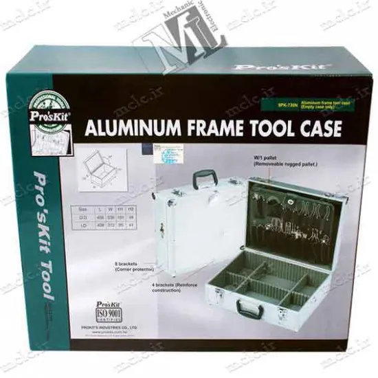کیف ابزار آلومینیومی پروسکیت 9PK-730N ابزار و تجهیزات الکترونیک