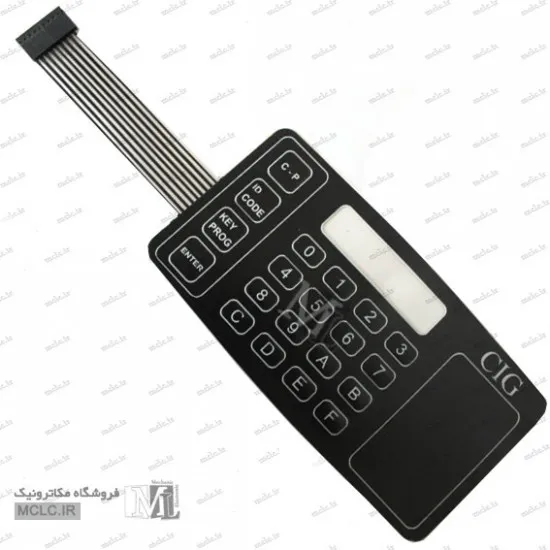 کیپد فلت دار - 20 باتوم - منو و نمایشگر سوئیچ و باتوم