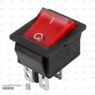 کلید راکر چراغدار بزرگ 16 آمپر درجه دو
