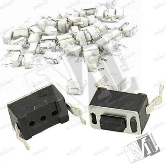 تک سوییچ 2پین 3*6 سایز 4.3 میلیمتر سوئیچ و باتوم