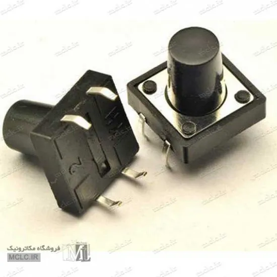 تک سوییچ 4پین 12*12 سایز 12 میلیمتر سوئیچ و باتوم