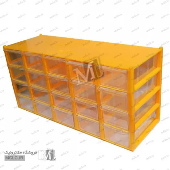 پالت 20 کشوی کریستالی - کشو کوچک ابزار و تجهیزات الکترونیک