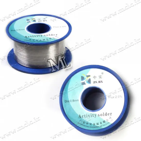 سیم قلع | لحیم 0.8mm اکتیویتی  ژانگ شی 100 گرمی ابزار و تجهیزات الکترونیک