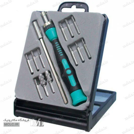 ست پیچ گوشتی با دسته ضامن دار پروسکیت SD-9312 ابزار و تجهیزات الکترونیک
