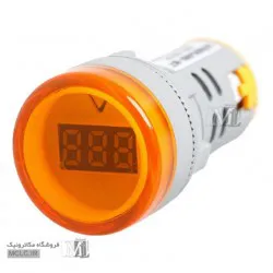 چراغ | لامپ سیگنال AC 12-500V زرد با ولتمتر