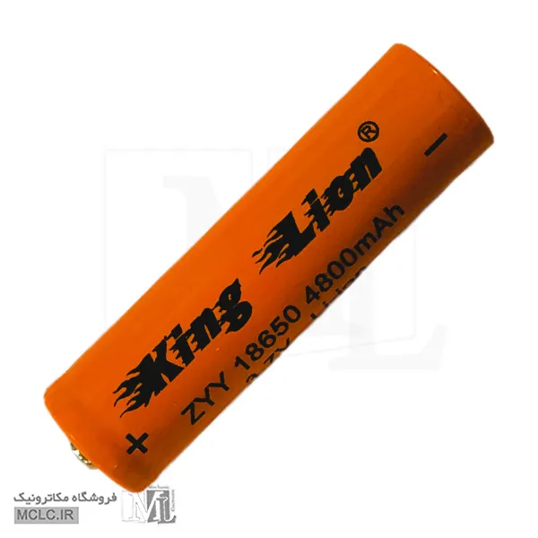 ویژگی های باتری لیتیوم کینگ لیون LITHIUM ION 18650L رنگ نارنجی