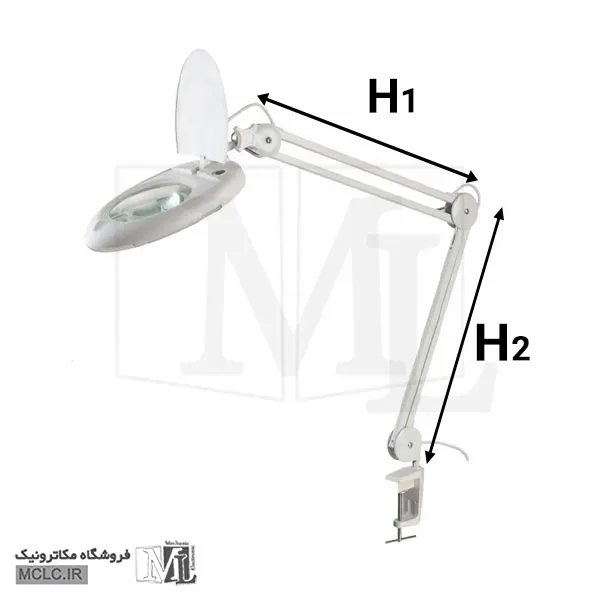ابعاد لوپ | ذره بین بغل میزی ZD-140A