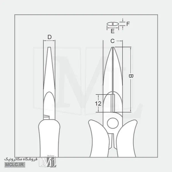 ابعاد دم باریک الکترونیکی DAIKEN DLN-150ED